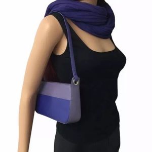 DKNY color block small Handbag blue/purple